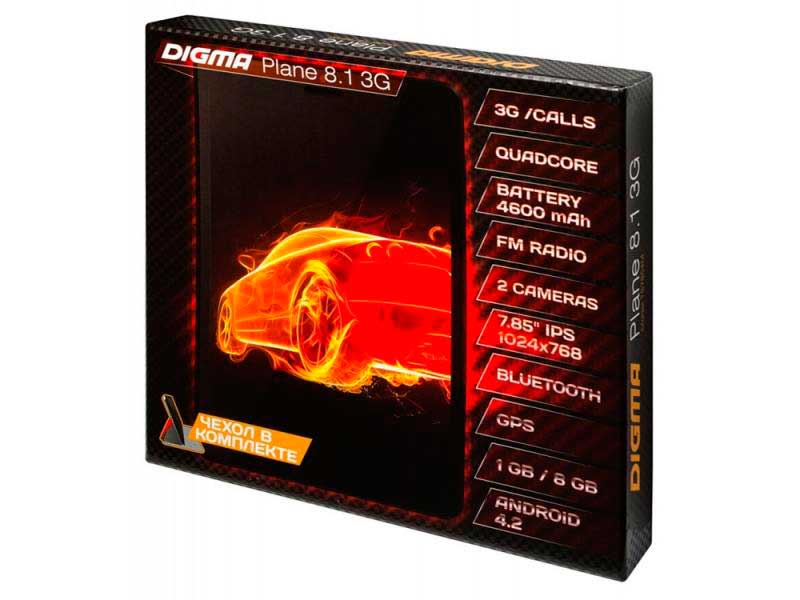 DIGMA Plane 8.1 3G, характеристики и возможности планшета